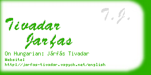 tivadar jarfas business card